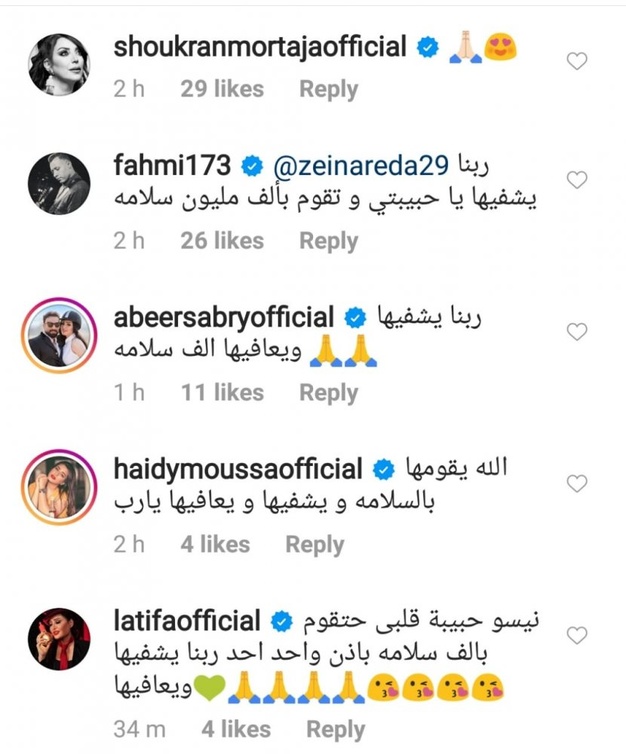 النجوم يتضامون مع زينة