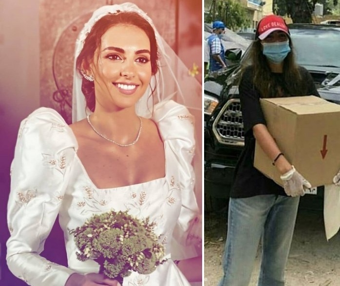 فاليري ابو شقرا قطعت شهر عسلها للمشاركة في الأعمال التطوعية في بيروت