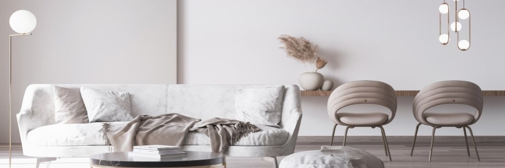 أسلوب minimalist في ديكور غرفة معيشة عصرية