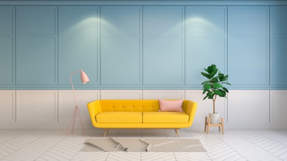 ألوان جذابة في ديكور منزل minimalist