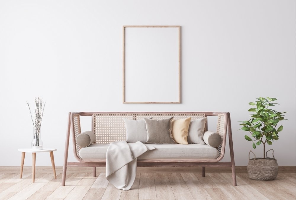  ديكور غرفة معيشة بأسلوب minimalist