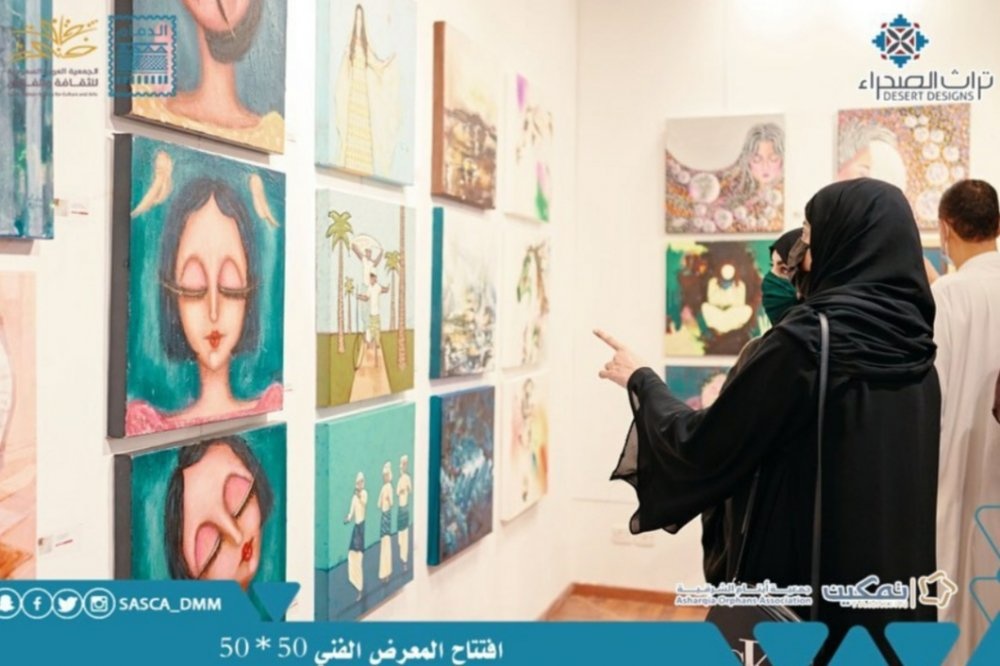  من اعمال المعرض الفني احتمالات للفن لا تنتهي