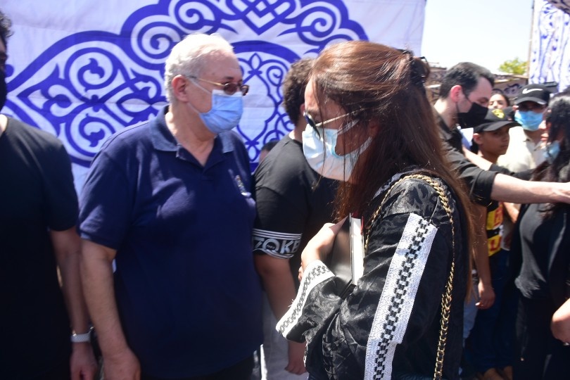 نرمين الفقي في العزاء
