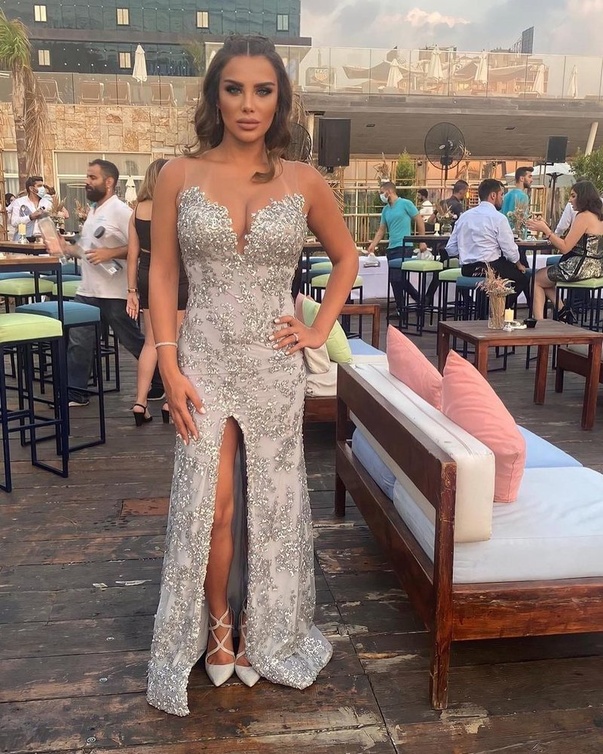 جويل الفرن في حفل زفافها- الصورة من انستغرام الفنانة