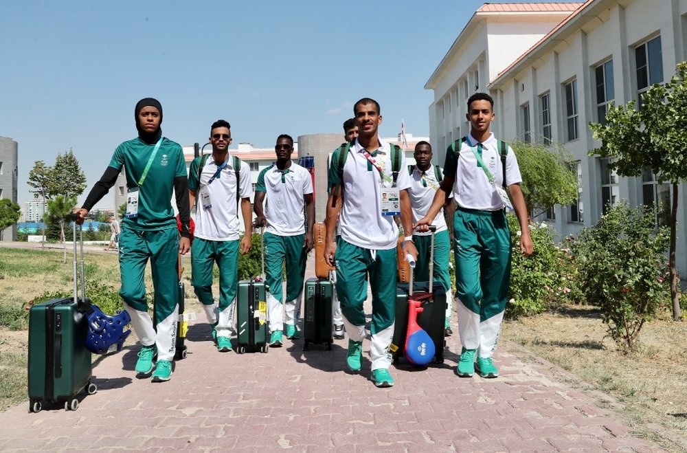 وصول المنتخب السعودي للتايكوندو المشارك في البطولة