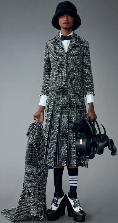 مجموعات ما قبل الخريف تعيد إحياء صيحة التويد مع "توم براون"  Thom Browne
