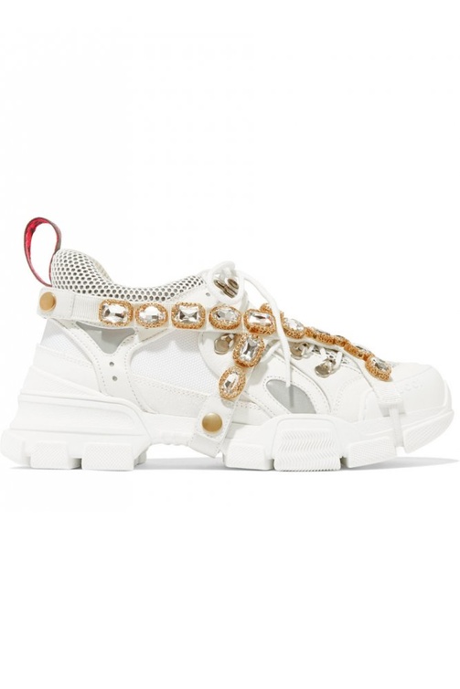 Gucci حذاء رياضي أبيض من