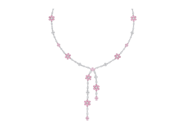 سلسال بالياقوت الوردي من هاري ونستون Harry Winston