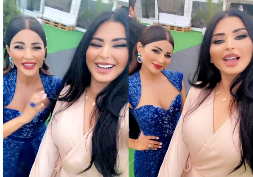 ريم عبدالله ومهيرة عبدالعزيز في احتفالية MBC