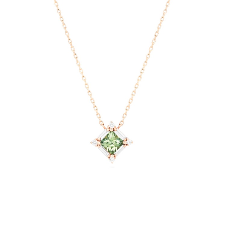 قلادة الياقوت الأخضر Green sapphire necklace من سوزان كالان Suzanne Kalan 