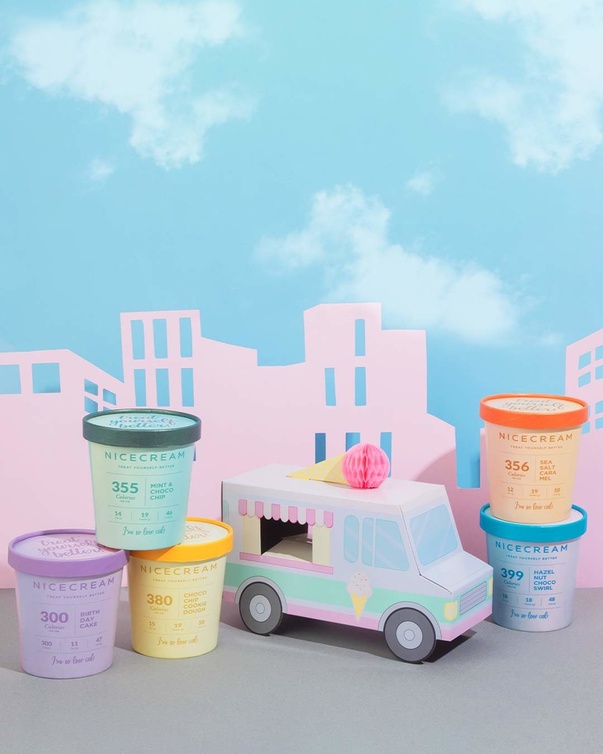 NICECREAM تطلق تشكيلةً مميزة من نكهات الآيس كريم اللذيذة ومنخفضة السعرات الحرارية