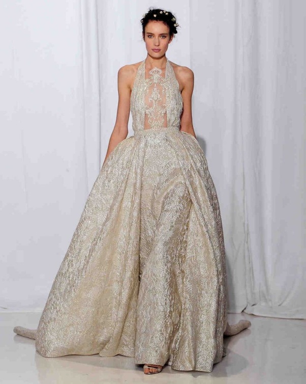 فستان زفاف لامع من ريم عكرا Reem Acra