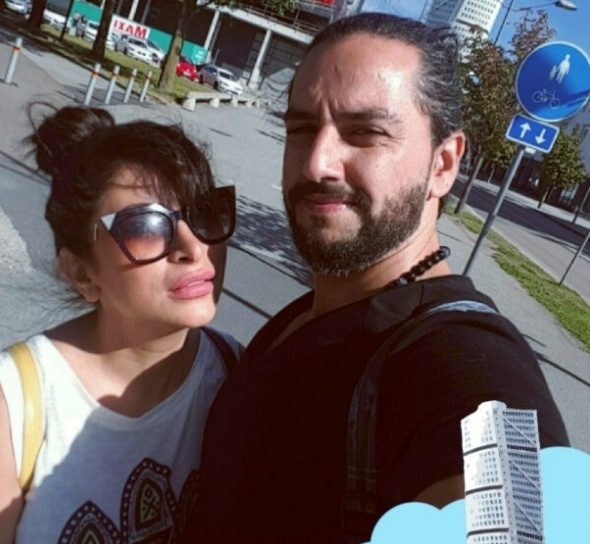 ديما بياعة مع زوجها الثاني احمد الحلو