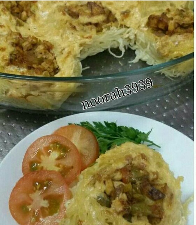 اعشاش الشعيرية من أطباق الشيف نورة الجابر