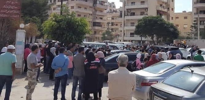 تشييع دينا هارون في جامع الزوزو
