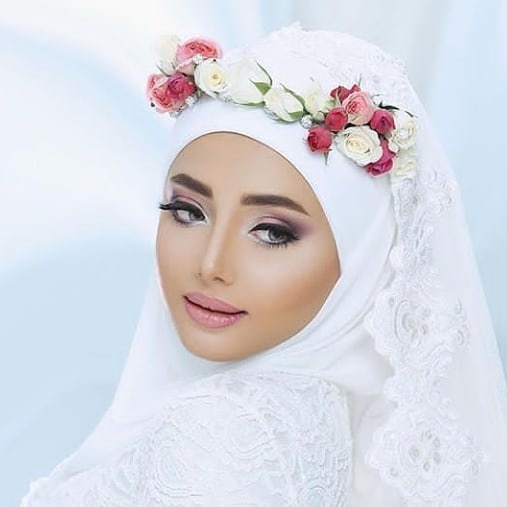 لفة طرح كلاسيكية لعروس 2019