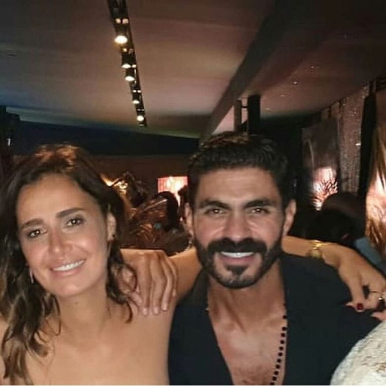 حلا شيحة في حفل عيد ميلاد عمرو دياب