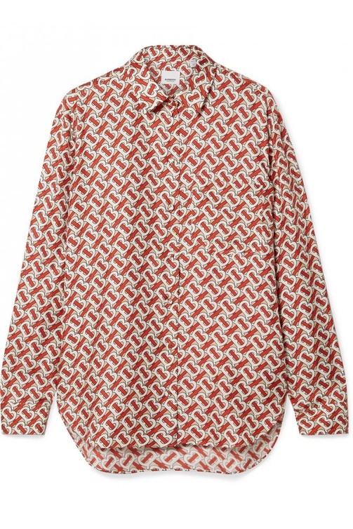 قميص معرق من Burberry 