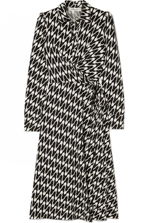  فستان معرق من Diane von Furstenberg