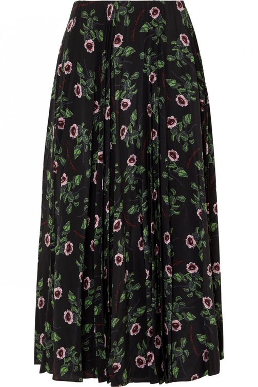  تنورة ميدي معرقة من Valentino