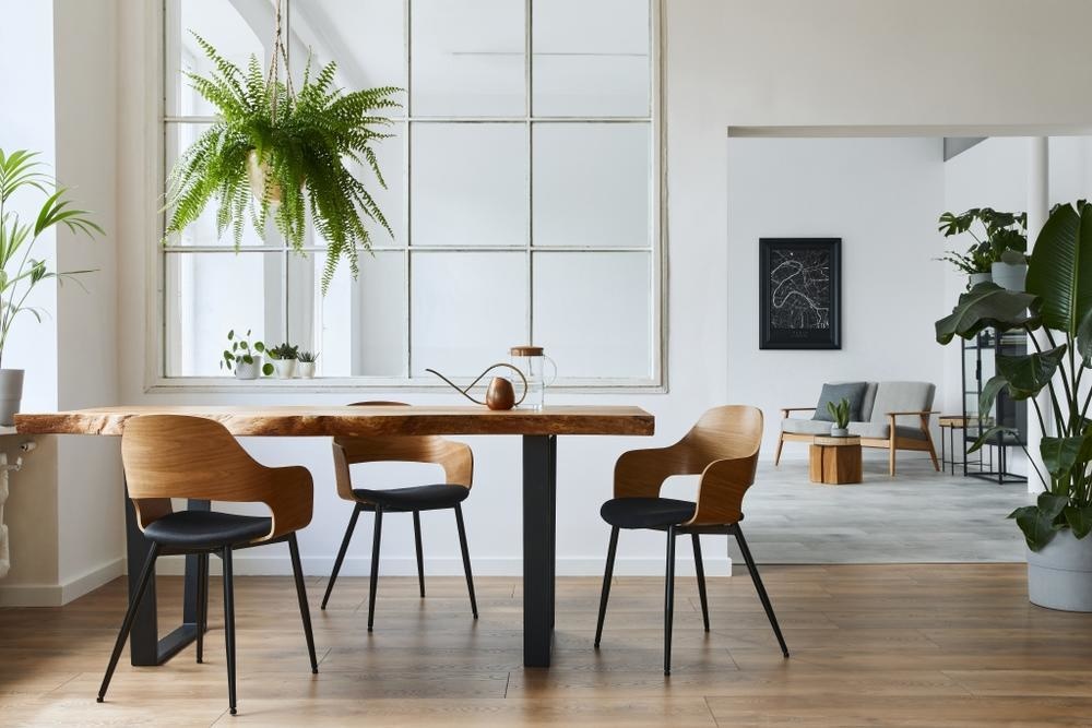 الخشب في تصميم منزل بأسلوب minimalist.