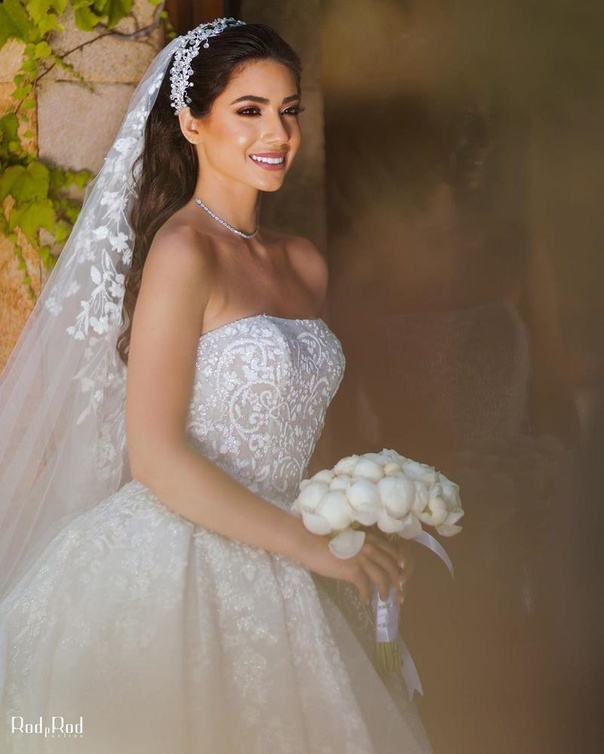 الفنانة جوي هاني بفستان زفافها= الصورة من انستغرام جوي