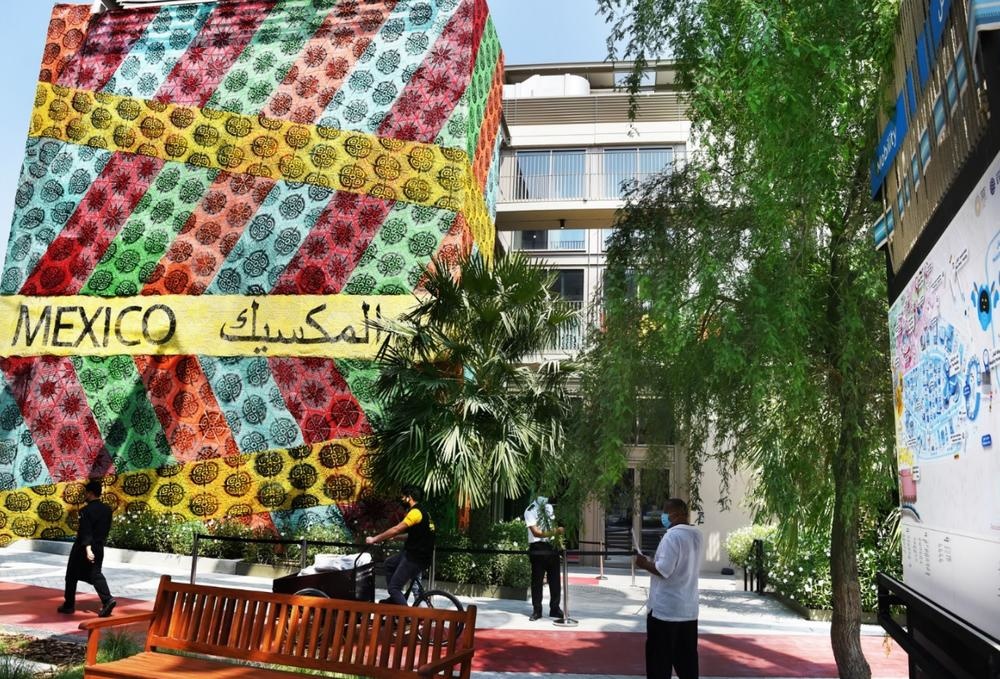 الواجهة المميزة لجناح المكسيك - المصدر وكالة أنباء الإمارات