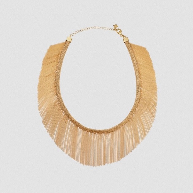عقد Yellow Woven Fringe من Carolina Bucci