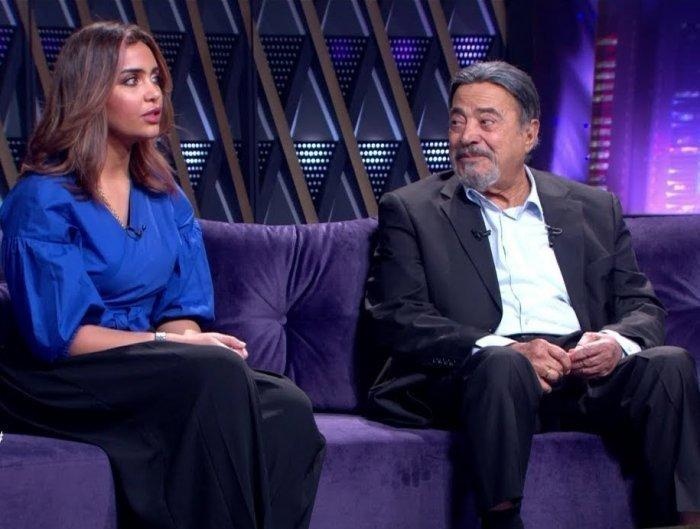 زينب يوسف شعبان مع والدها الراحل