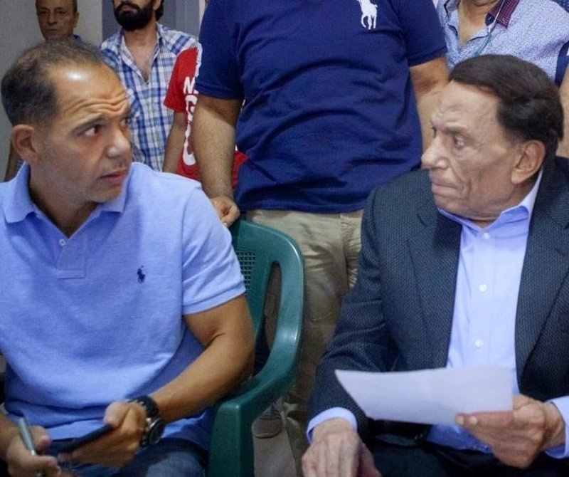 عادل إمام وابنه رامي في مسلسل "فلانتينو"