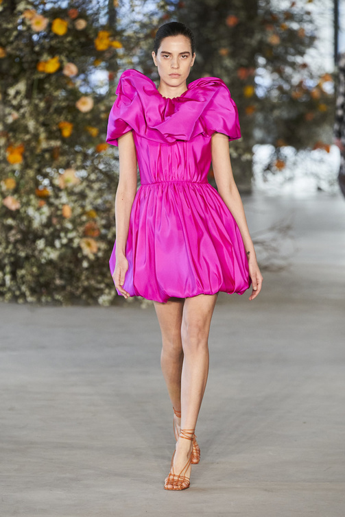  فستان قصير باللون الفوشيا Jason Wu