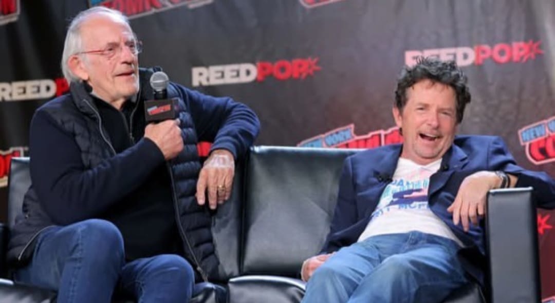 مايكل جيه فوكس وكريستوفر لويد في مؤتمر Comic Con