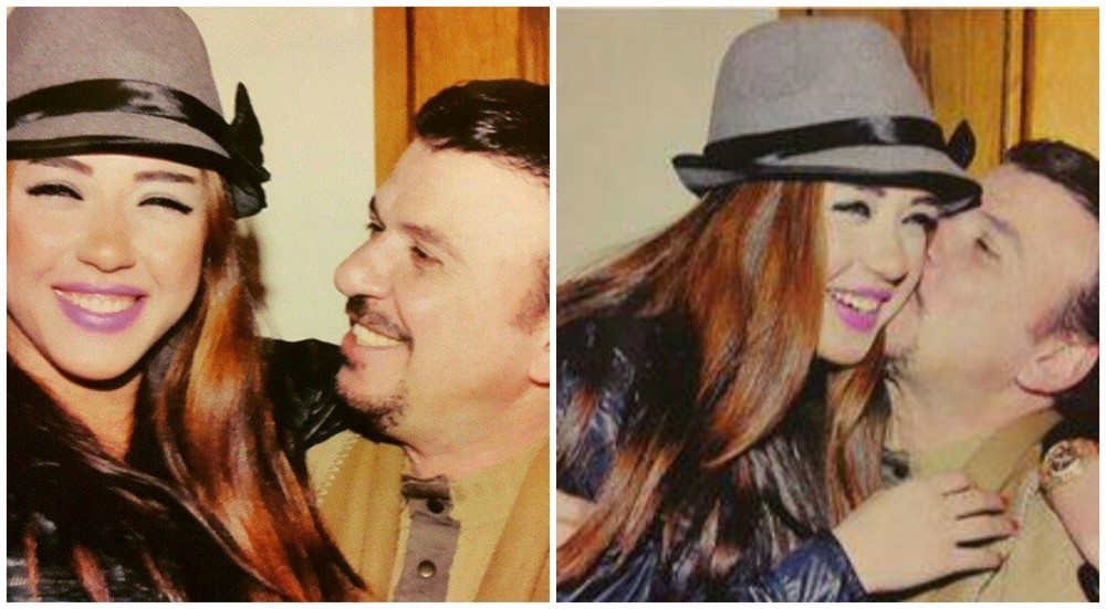 سارة سلامة مع والدها الممثل أحمد سلامة