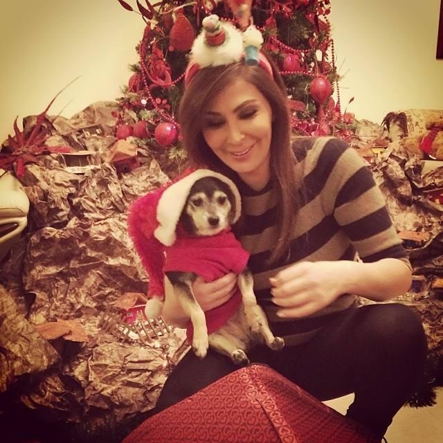 اليسا كانت قد فقدت كلبتها "ليدي" قبل نحو سنتين