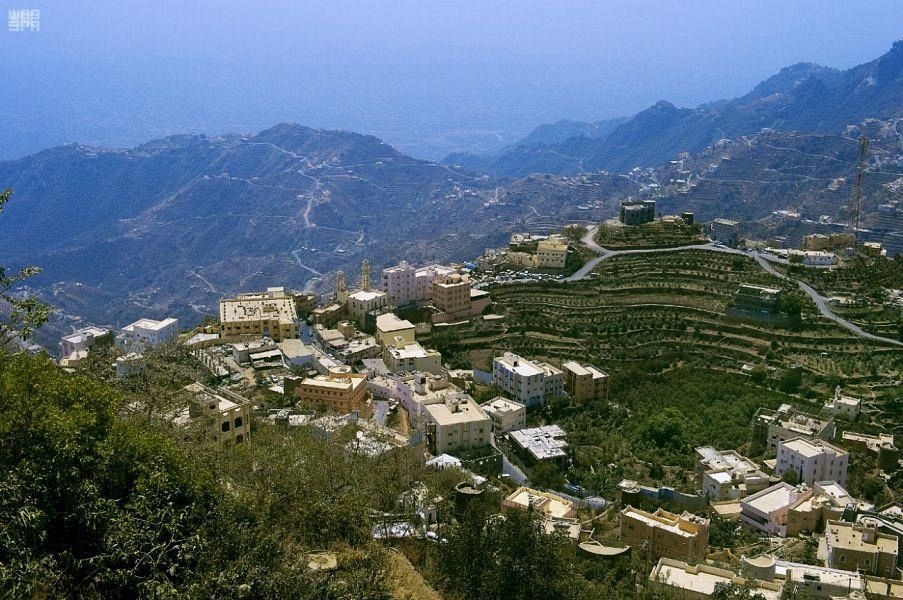 مشهد خلاب لجبال فيفاء "الصورة من وكالة الأنباء السعودية"