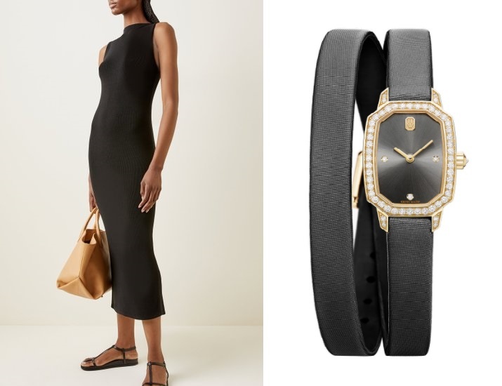 ساعة من Harry Winston وفستان من St