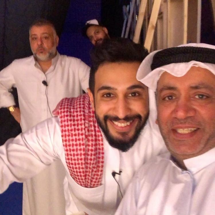 حسن البلام والفنان فهد البناي وأحمد العونان