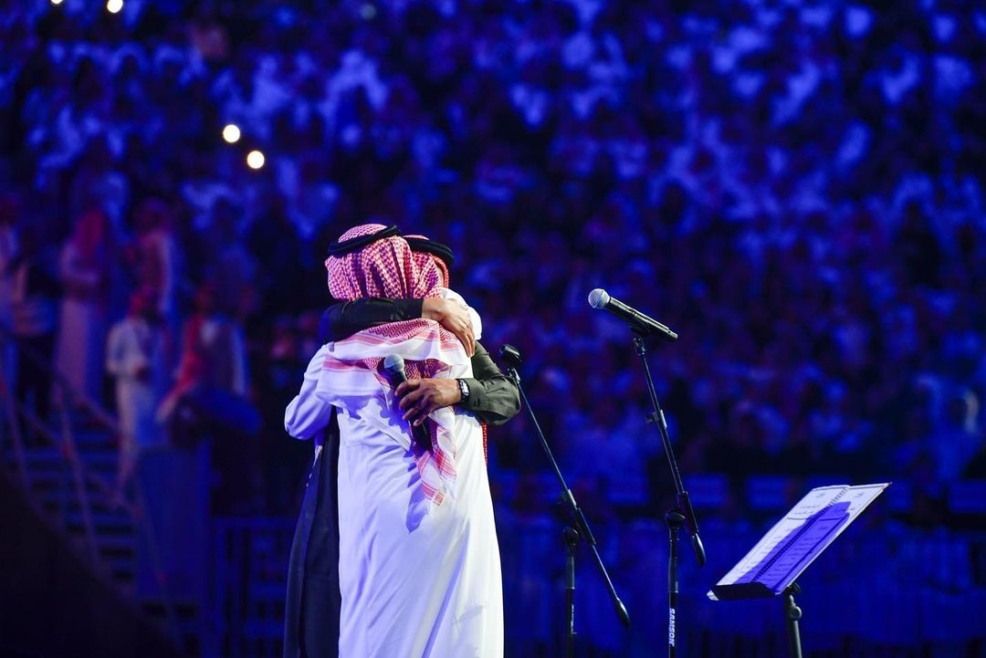 محمد عبده يحتضن رابح صقر