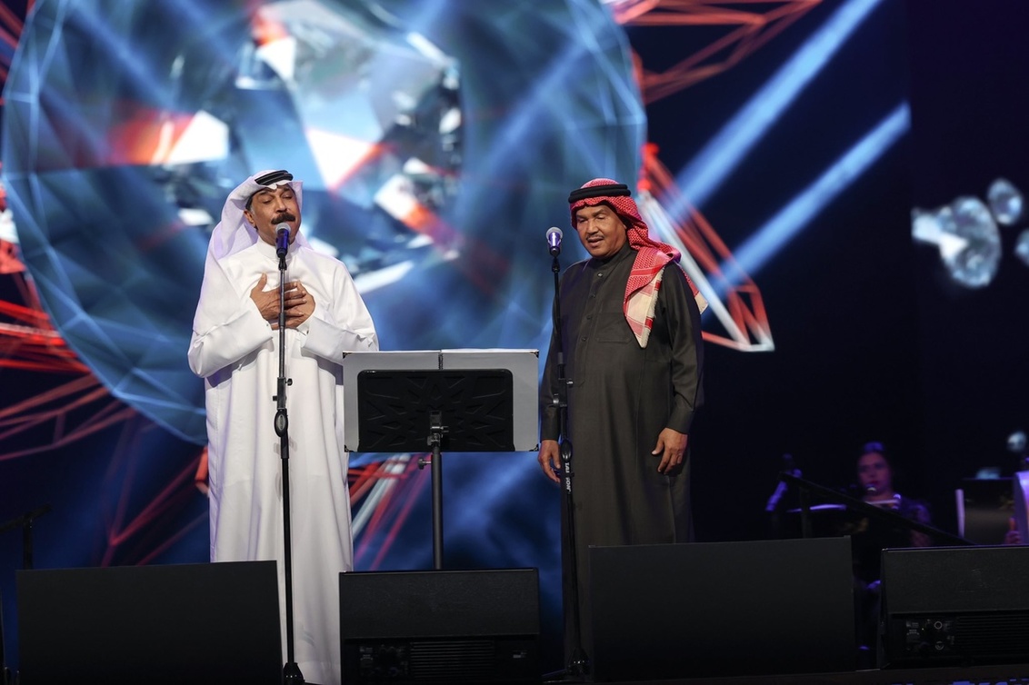 محمد عبده والفنان عبدالله الرويشد