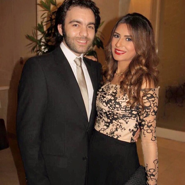 صورة من مهرجان القاهرة السينمائي الدولي لريهام أيمن مع شريف رمزى أعلنت بعدها حملها