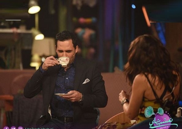 غادة عادل تشرب الشاي مع ظافر العابدين في برنامجها