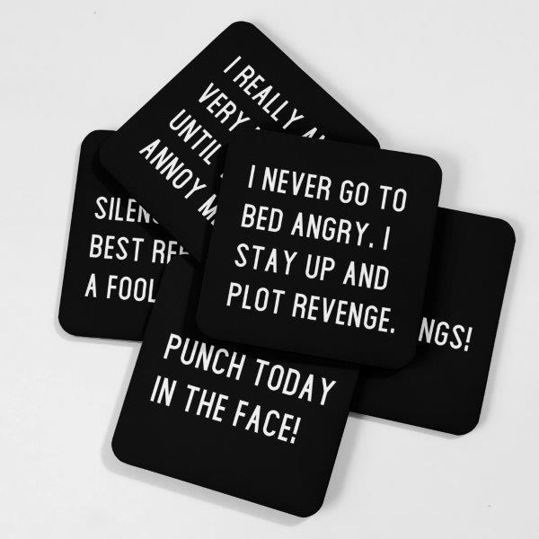Angry Drink Coasters
