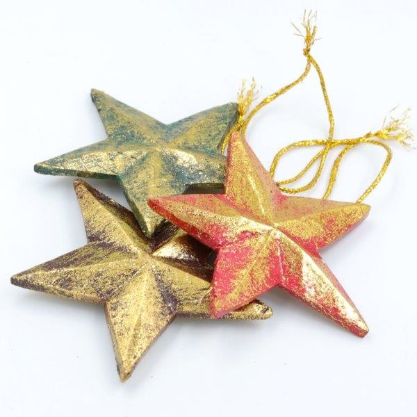 Solid Star Tree Ornament - group