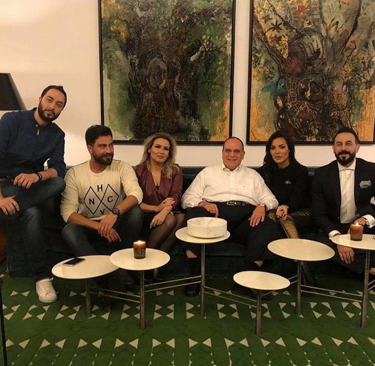 أسرة مسلسل "خمسة ونص" في ضيافة المنتج صادق الصباح