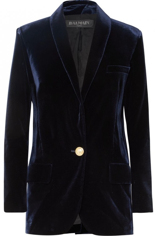 بليزر من المخمل من Balmain