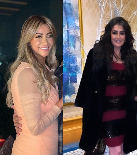 إطلالة غادة عبدالرازق وابنتها